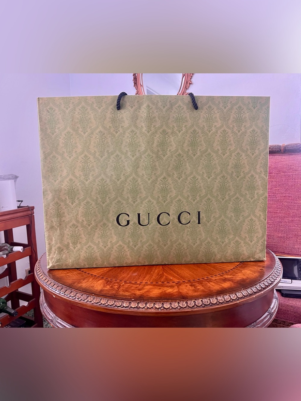 Gucci classic green shopping bag - Extra Large - Picture 4 of 4